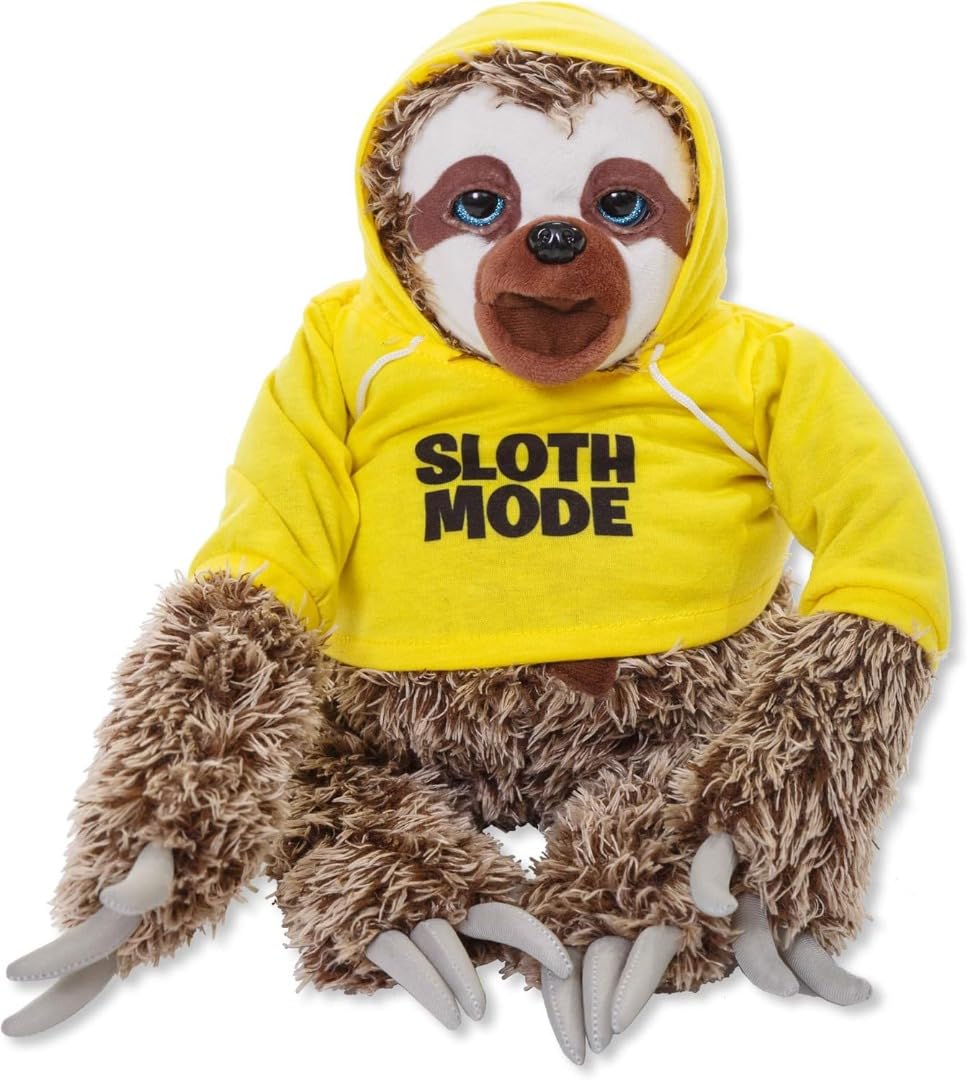John Adams 577 10927 EA Snax The Sloth, Yellow,25.4 x 20.5 x 35.5